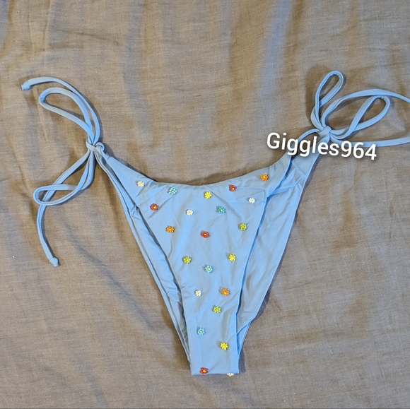 L*Space Brittany Lennox String Bikini Set Aura Blue - Picture 5 of 7